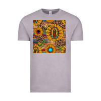 Vintage Zinc our lady of guadalupe sunflower  seamless pattern Vintage Tee - JahusDesignShop