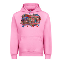 Fuchsia Pink America Urban Hoodie - HowdyJamesFarm