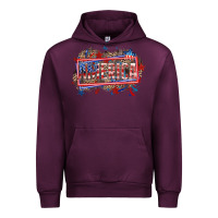 Mauve Wine America Urban Hoodie - HowdyJamesFarm