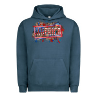Pigment Midnight Navy America Urban Hoodie - HowdyJamesFarm