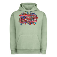 Pigment Oil Green America Urban Hoodie - HowdyJamesFarm