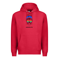 Cardinal Blue Glitter Rainbow Mom Skull Premium Hoodie - Bettercallsaul
