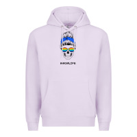 Lilac Blue Glitter Rainbow Mom Skull Premium Hoodie - Bettercallsaul