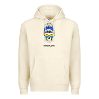 Sandshell Blue Glitter Rainbow Mom Skull Premium Hoodie - Bettercallsaul