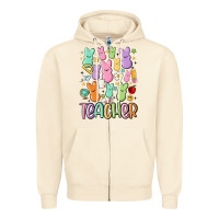 Sandshell teacher bunny's Zipper Hoodie - MaliasSmallBusiness