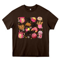 Chocolate Brown mexican christmas'tis the season Heavy Core Tee - MaliasSmallBusiness