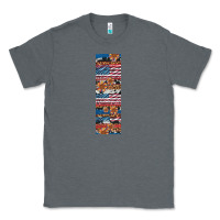 Charcoal Heather usa flag and western patterns  penwraps Classic Tee - Artiststas