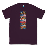 Plum usa flag and western patterns  penwraps Classic Tee - Artiststas