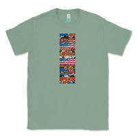 Sage usa flag and western patterns  penwraps Classic Tee - Artiststas