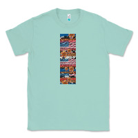 Seafoam usa flag and western patterns  penwraps Classic Tee - Artiststas