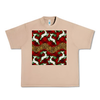 Burro christmas deer and plaid seamless pattern Urban Heavy Tee - BundleAndBundleShop