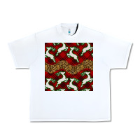 White christmas deer and plaid seamless pattern Urban Heavy Tee - BundleAndBundleShop