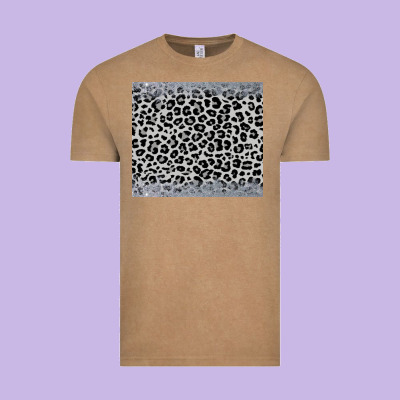 Grey Leopard Vintage Tee Designed By Jahusdesignshop