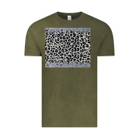 Vintage Olive grey leopard Vintage Tee - JahusDesignShop