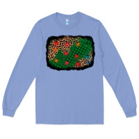Colony Blue green buffalo plaid christmas background Long Sleeve Tee - AdoDesignShop