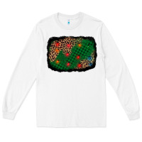 White green buffalo plaid christmas background Long Sleeve Tee - AdoDesignShop