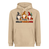 Mushroom Happy Hallothanksmas Heavyweight Hoodie - MaliasSmallBusiness