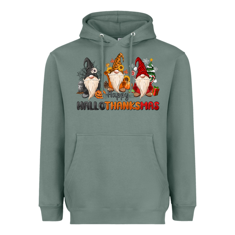 Happy Hallothanksmas Heavyweight Hoodie by MaliasSmallBusiness | Teevron
