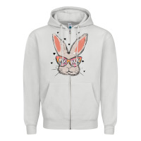 Dove Grey hip hop Zipper Hoodie - MaliasSmallBusiness