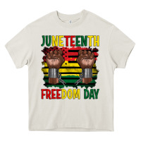 Cream juneteenth freedom day Heavy Core Tee - Artiststas