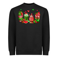 Black watermelon coffee cups Heavyweight Sweatshirt - AdoDesignShop