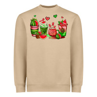 Watermelon Coffee Cups Heavyweight Sweatshirt | Teevron