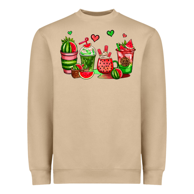 Watermelon Coffee Cups Heavyweight Sweatshirt by AdoDesignShop | Teevron