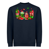 Navy watermelon coffee cups Heavyweight Sweatshirt - AdoDesignShop
