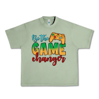 Oil Green Be the game changer Urban Heavy Tee - JahusDesignShop