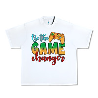 White Be the game changer Urban Heavy Tee - JahusDesignShop