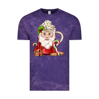 Cloud Purple santa coffee Vintage Tee - JahusDesignShop