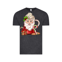 Vintage Black santa coffee Vintage Tee - JahusDesignShop