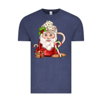Vintage Denim santa coffee Vintage Tee - JahusDesignShop