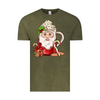Vintage Olive santa coffee Vintage Tee - JahusDesignShop