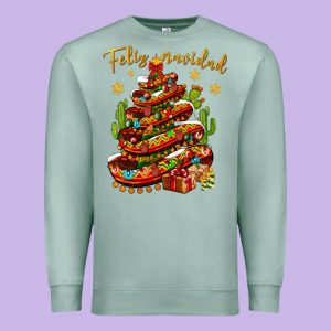 Christmas Feliz Navidad Premium Sweatshirt Designed By Bundleandbundleshop