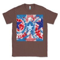 Chestnut patriotic tie dye stars Classic Tee - BundleAndBundleShop