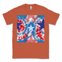 Copper patriotic tie dye stars Classic Tee - BundleAndBundleShop