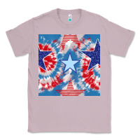 Lilac patriotic tie dye stars Classic Tee - BundleAndBundleShop