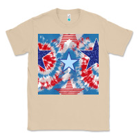 Mushroom patriotic tie dye stars Classic Tee - BundleAndBundleShop