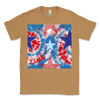 Toasted Coconut patriotic tie dye stars Classic Tee - BundleAndBundleShop