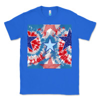 True Royal patriotic tie dye stars Classic Tee - BundleAndBundleShop