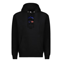 Black American Stars, American Flag Patterned Mom Skull Premium Hoodie - Bettercallsaul