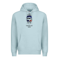 Blue Mist American Stars, American Flag Patterned Mom Skull Premium Hoodie - Bettercallsaul