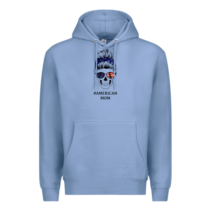 American Stars, American Flag Patterned Mom Skull Premium Hoodie by Bettercallsaul | Teevron