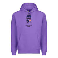 Purple American Stars, American Flag Patterned Mom Skull Premium Hoodie - Bettercallsaul