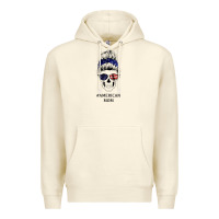 Sandshell American Stars, American Flag Patterned Mom Skull Premium Hoodie - Bettercallsaul