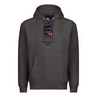 Smoke American Stars, American Flag Patterned Mom Skull Premium Hoodie - Bettercallsaul
