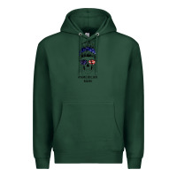 Sports Green American Stars, American Flag Patterned Mom Skull Premium Hoodie - Bettercallsaul