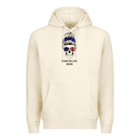 Tofu American Stars, American Flag Patterned Mom Skull Premium Hoodie - Bettercallsaul