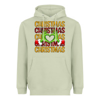 Matcha christmas grinch heart hands Heavyweight Hoodie - MaliasSmallBusiness